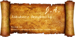 Jakubecz Annabella névjegykártya